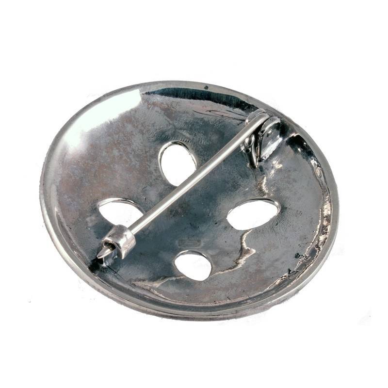 Viking Rond Fibula in Zilver (925er)