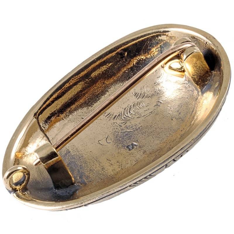 Viking Schildpad-Ovaal Fibula in Brons, 7e-8e eeuws
