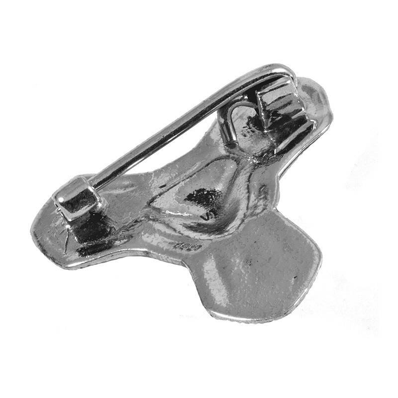 Wikinger Kleeblattfibel in 925er Silber