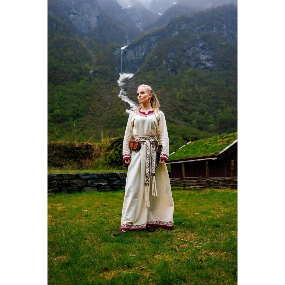 Vikinggordel geborduurd in Natuurkleur