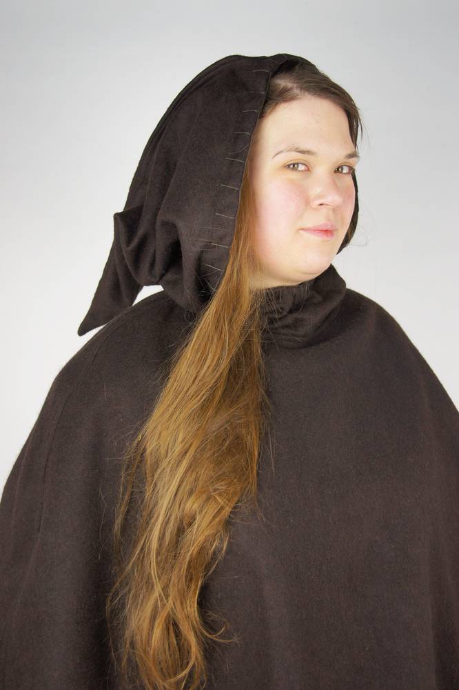 ​​​Viking Kaproen, Wol met grote kraag in Bruin