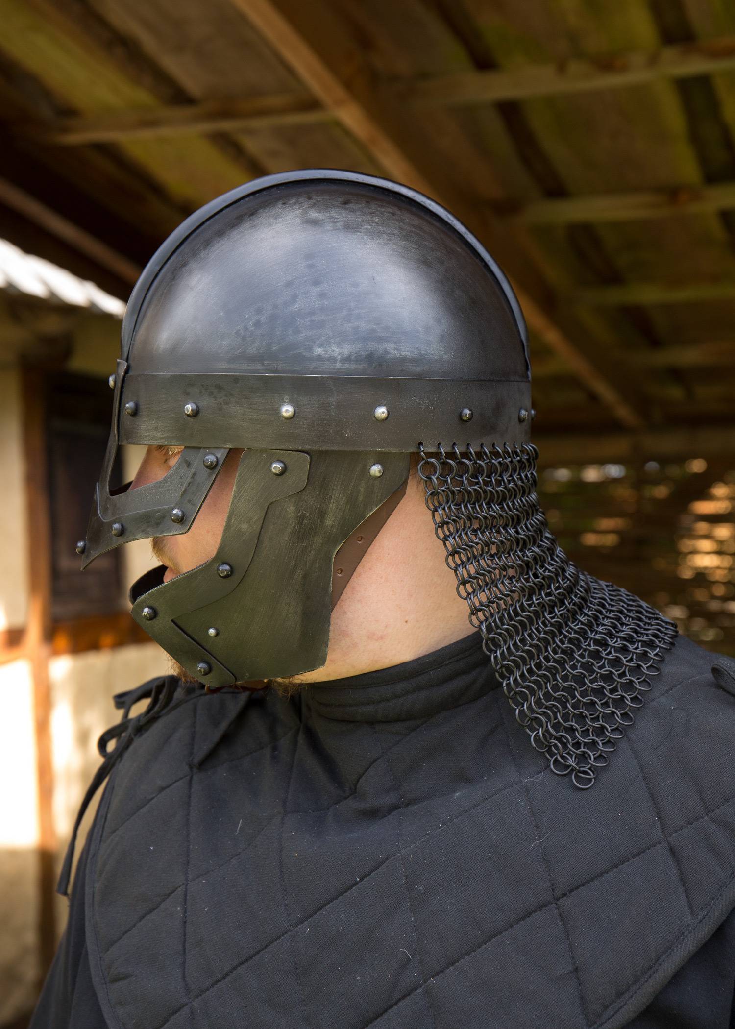 Vikingtijd Brilhelm Raven in maat M en L