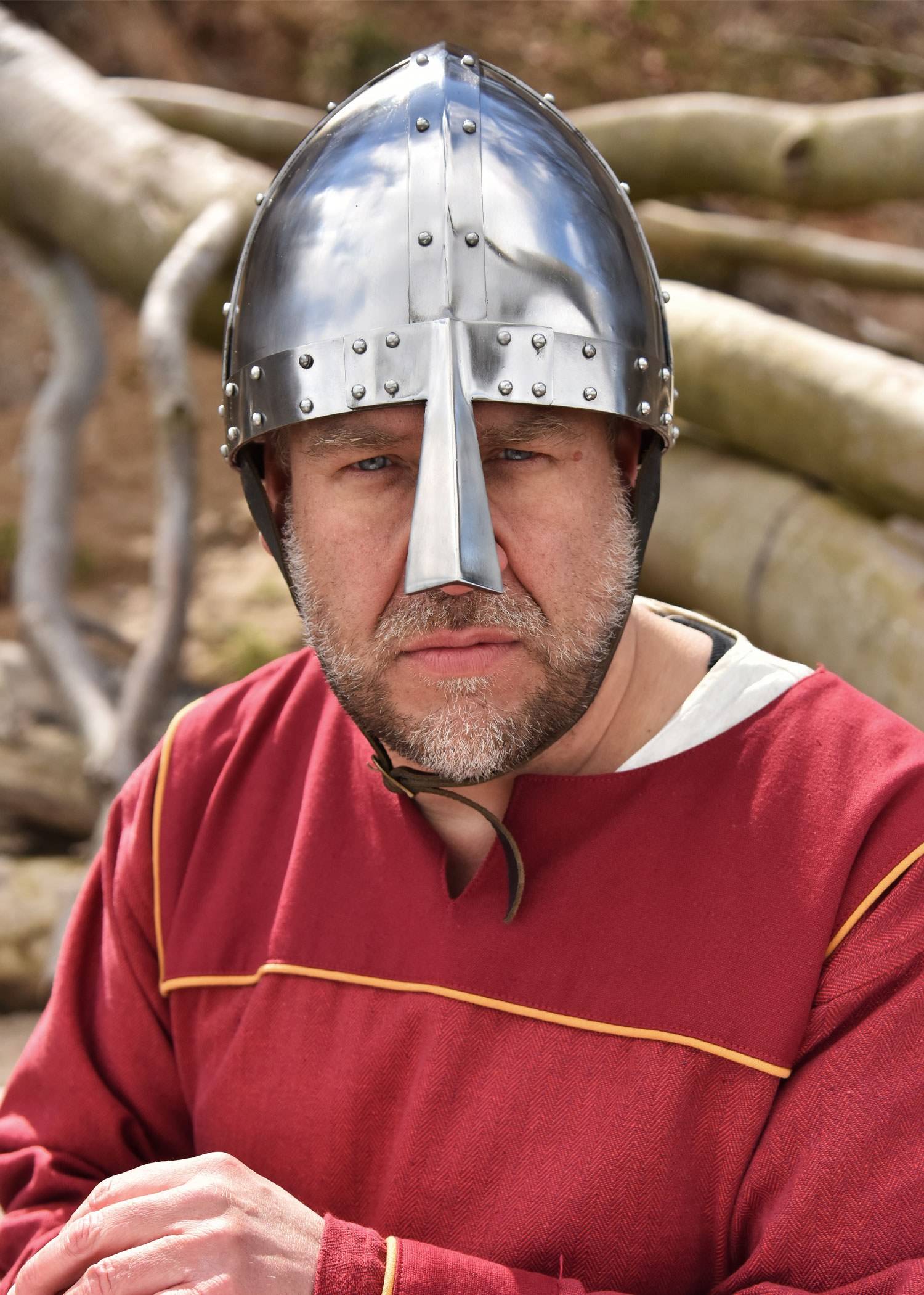 Normandische Spangenhelm, 2mm staal, in M en L.