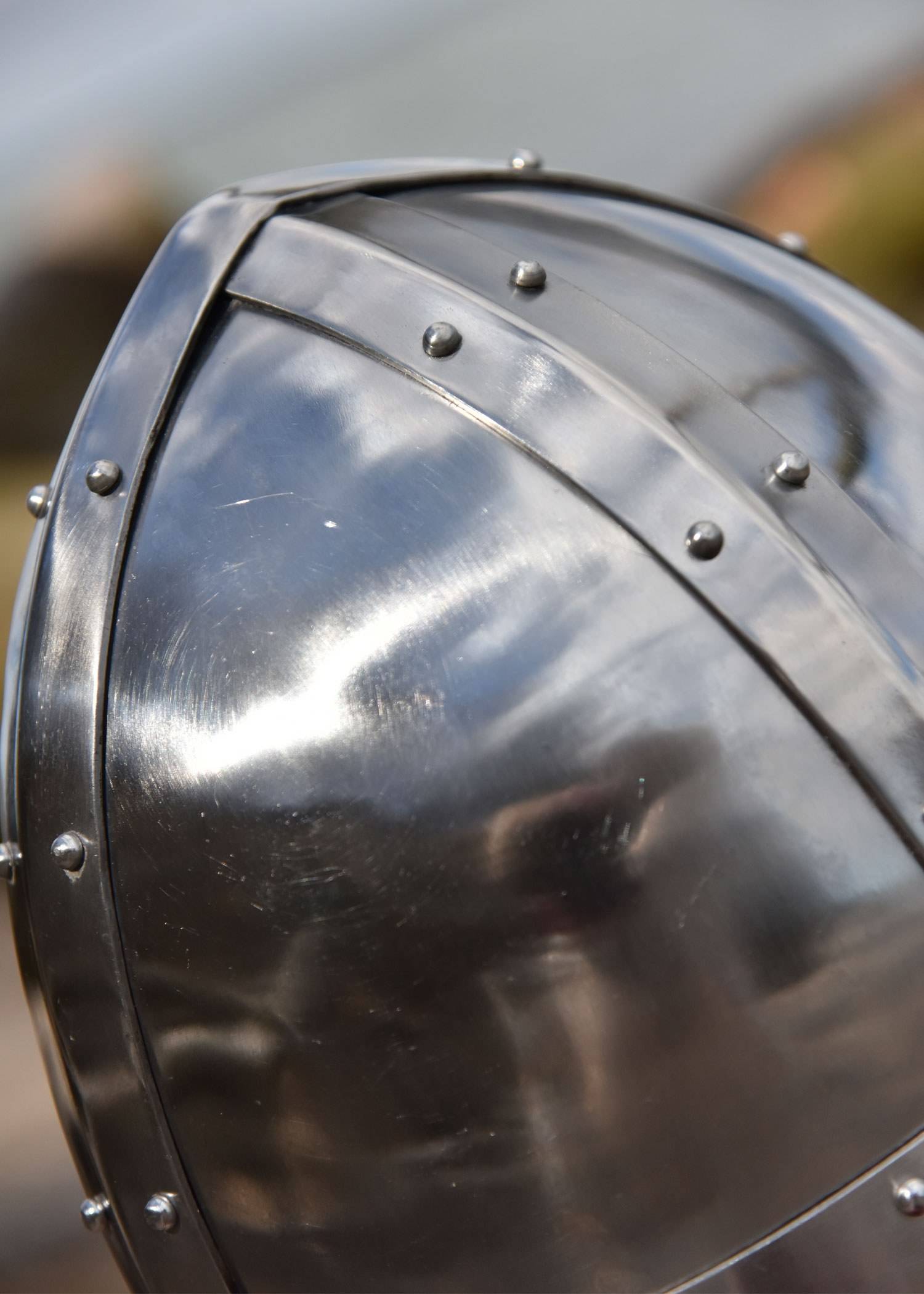 Normandische Spangenhelm, 2mm staal, in M en L.