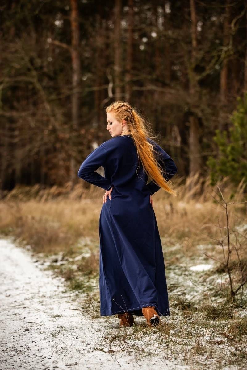 Viking-onderjurk in Blauw