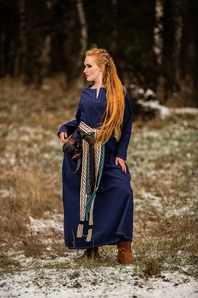 Viking-onderjurk in Blauw