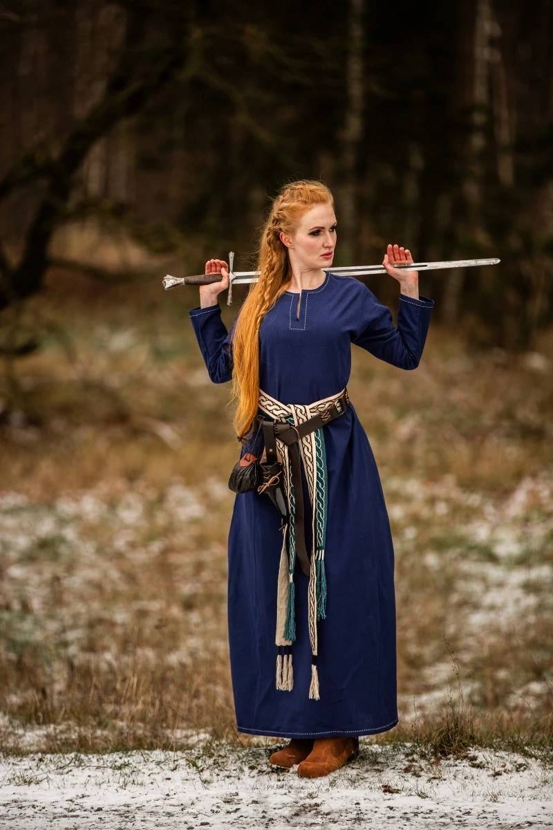 Viking-onderjurk in Blauw