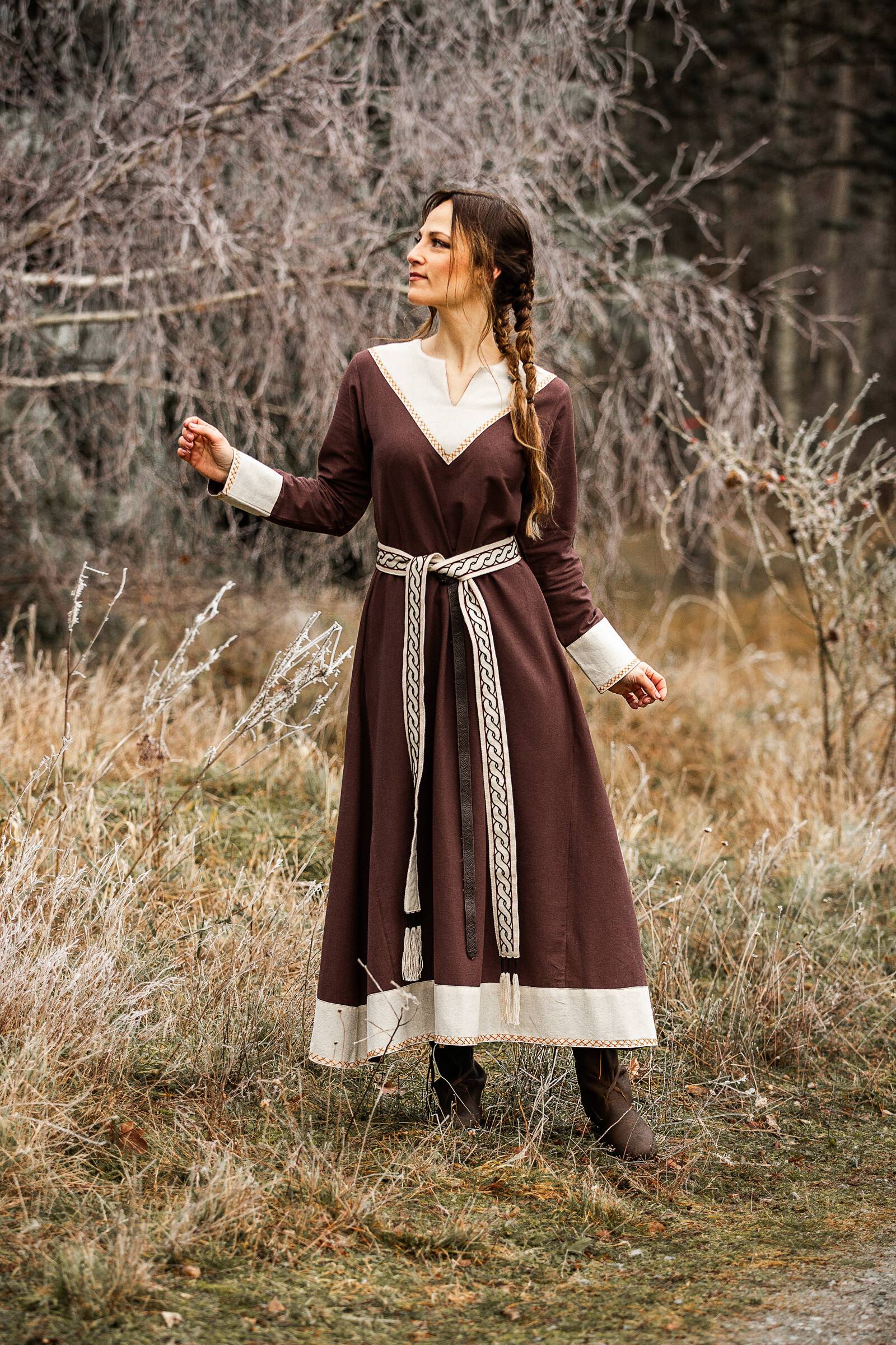 Vikingjurk in bruin-natuurkleur