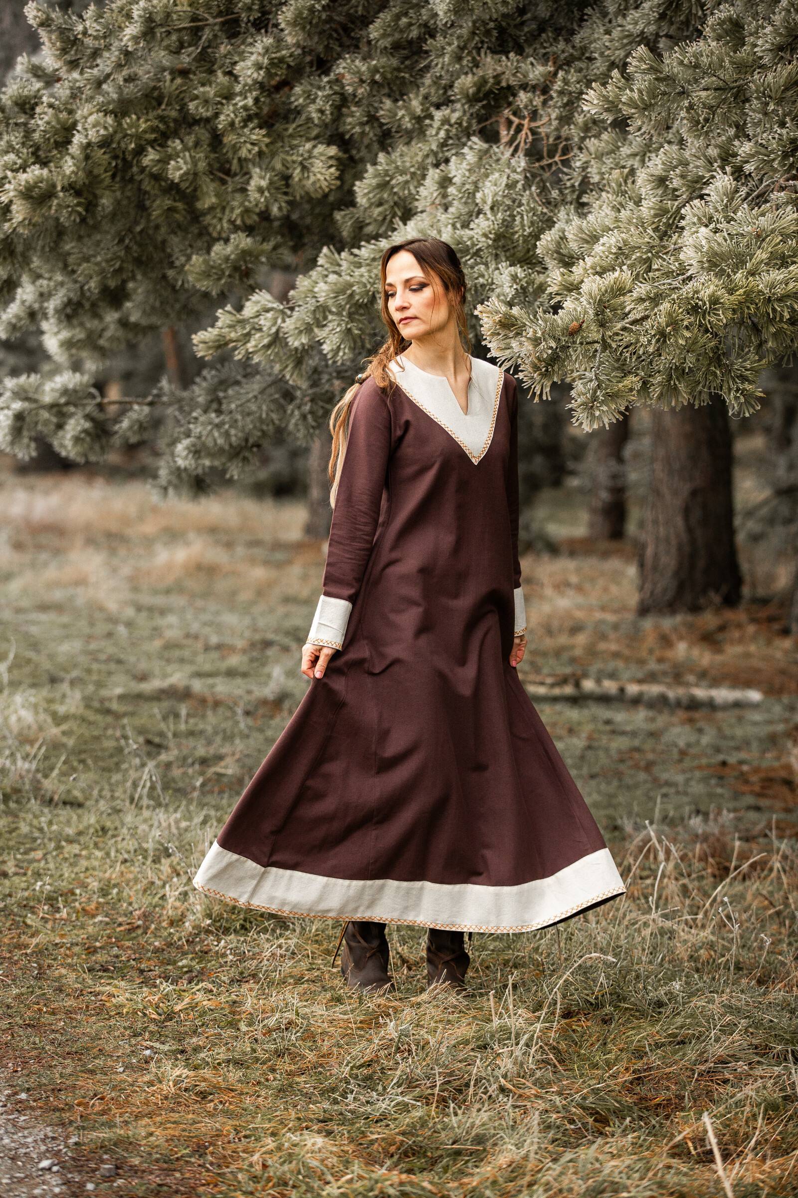 Vikingjurk in bruin-natuurkleur