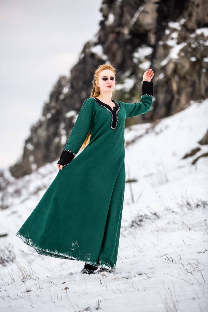 Viking Jurk Lagertha in Groen