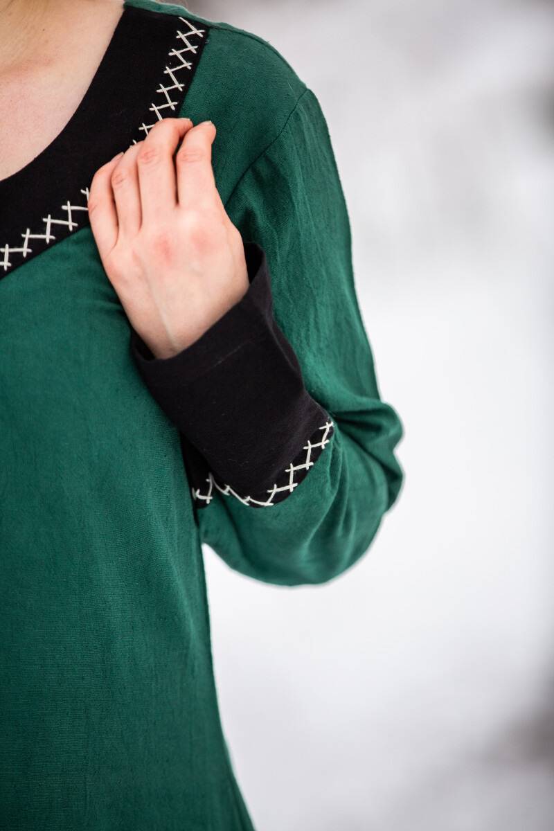 Viking Jurk Lagertha in Groen
