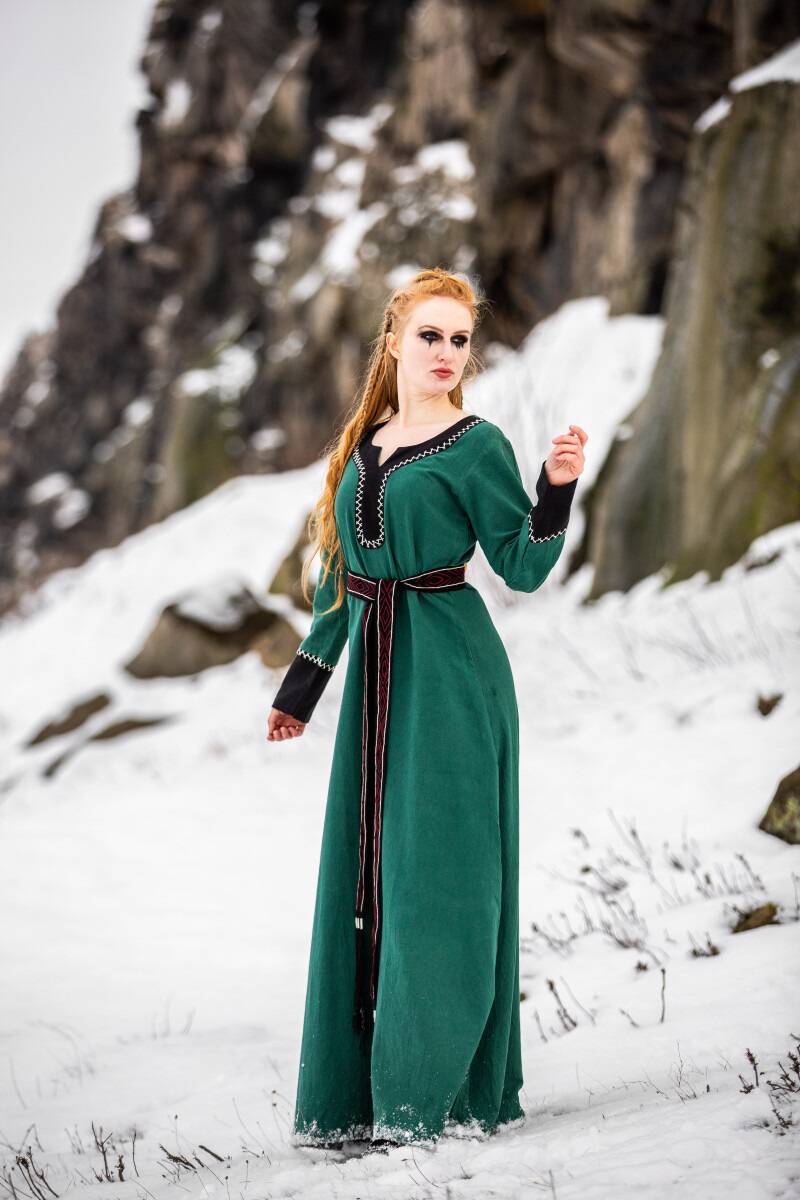 Viking Jurk Lagertha in Groen