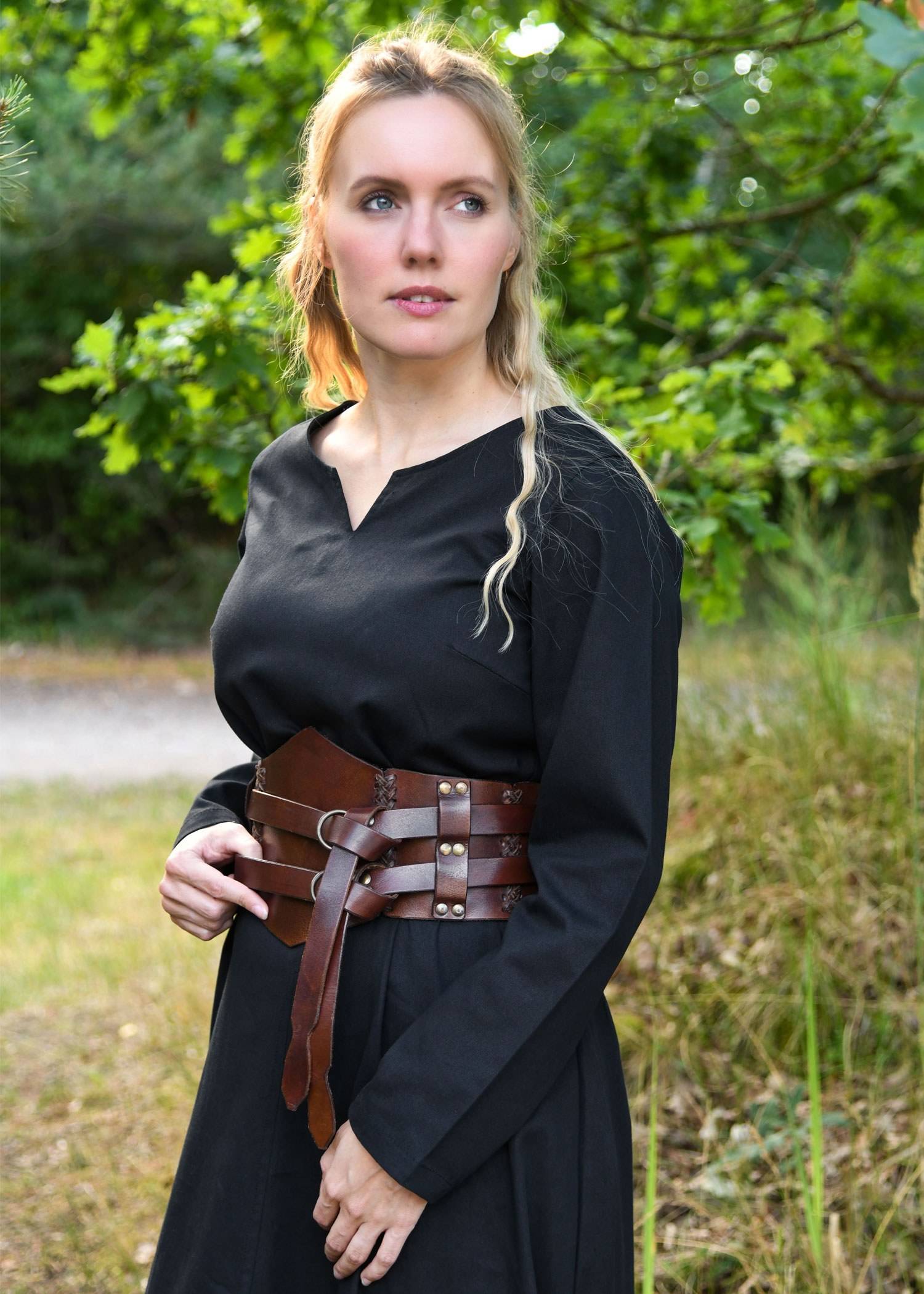 Viking jurk in zwart