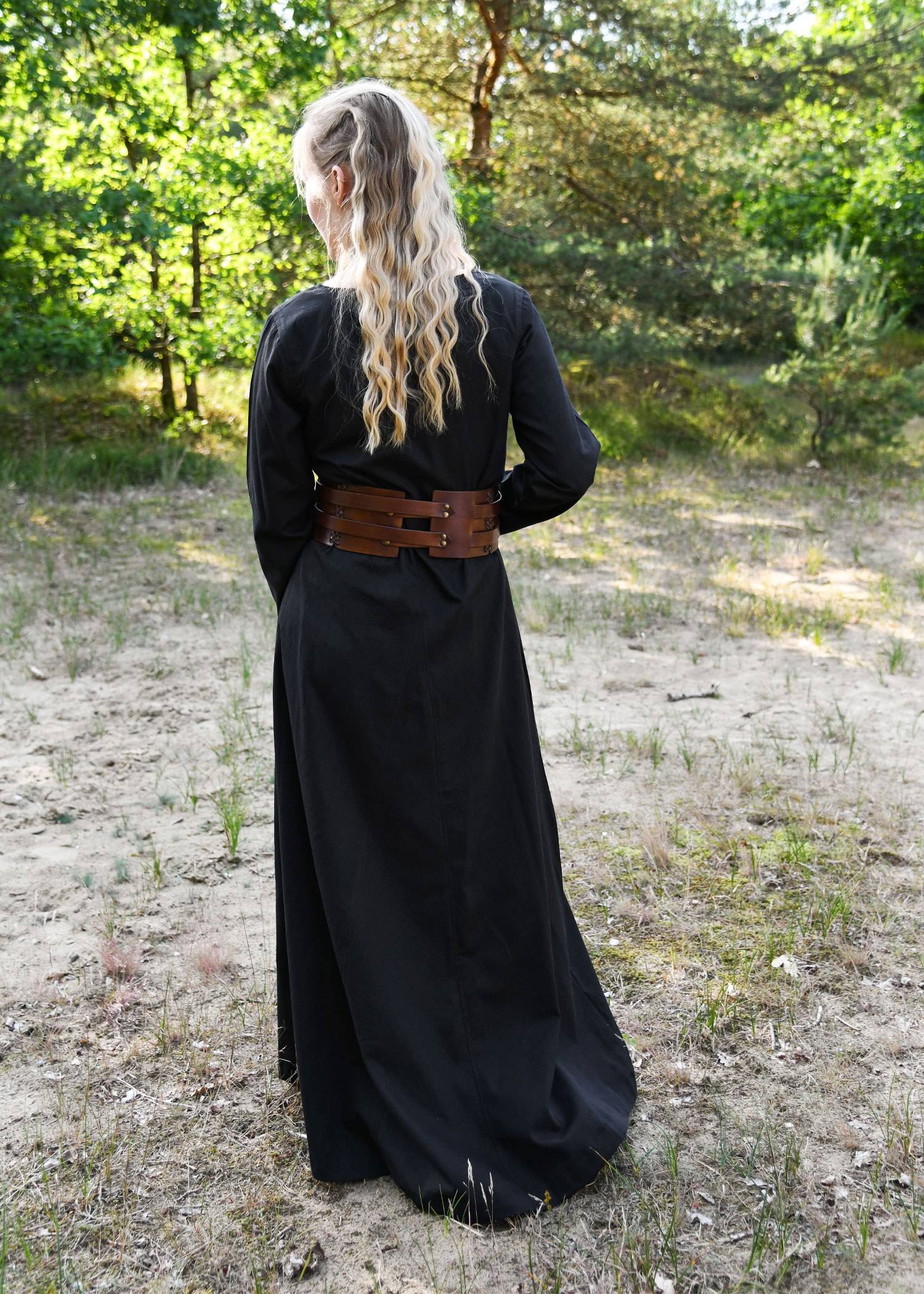 Viking jurk in zwart