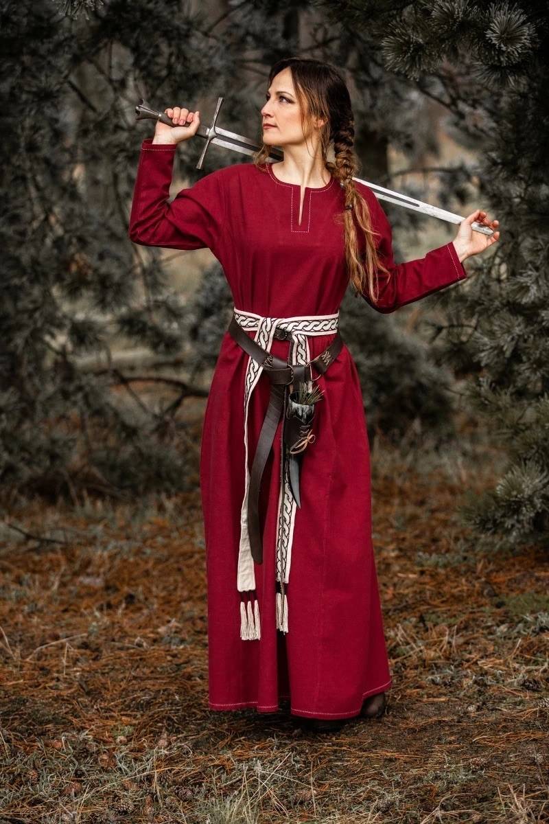Viking-onderjurk in Rood