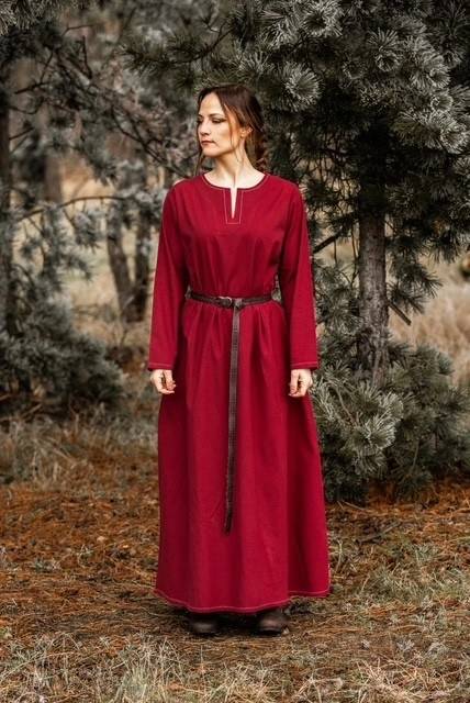 Viking-onderjurk in Rood