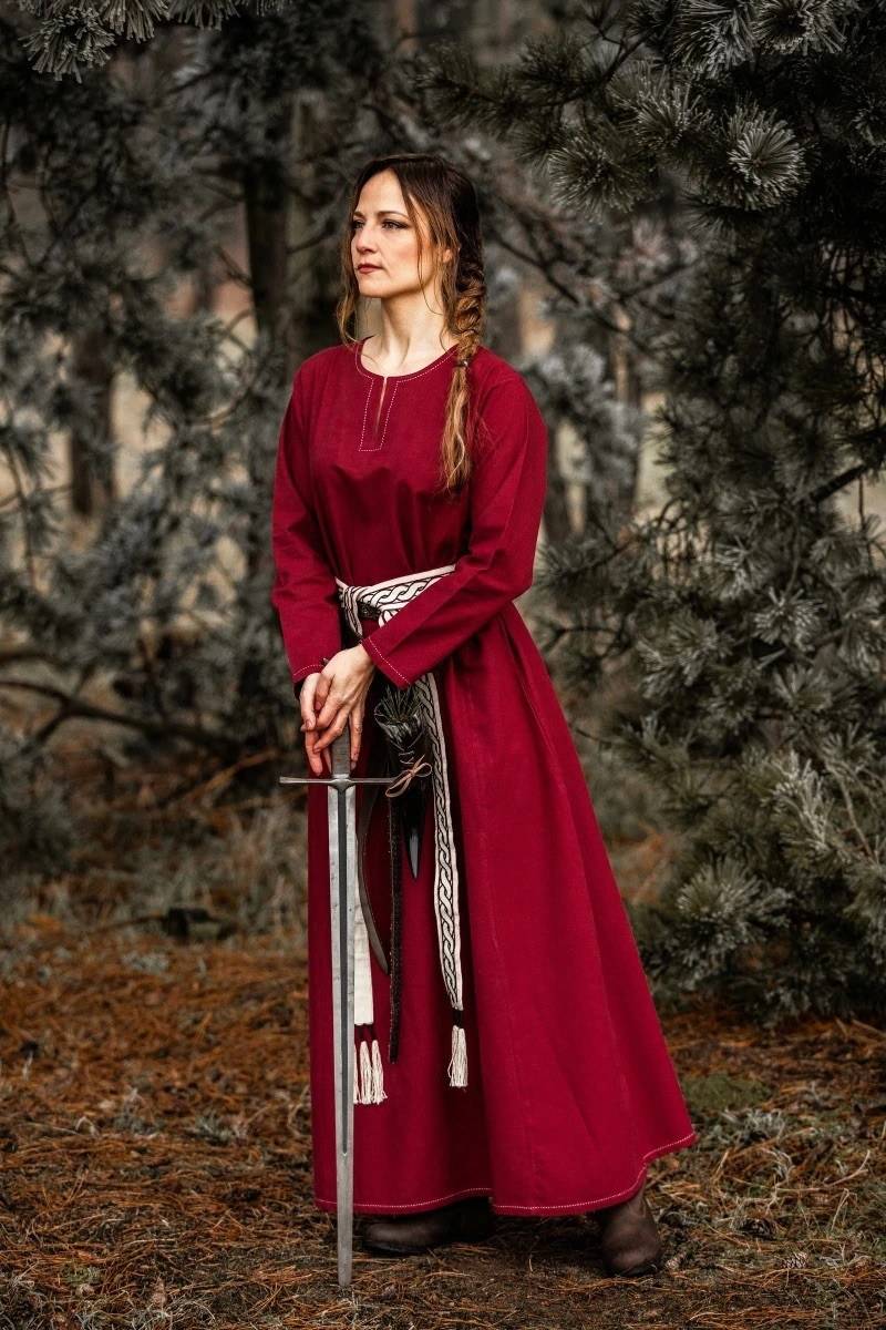 Viking-onderjurk in Rood