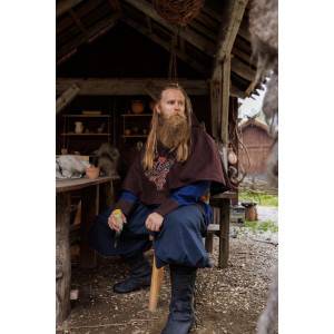​Wikinger Wollgugel "Bjorn" Braun mit Handstickerei
