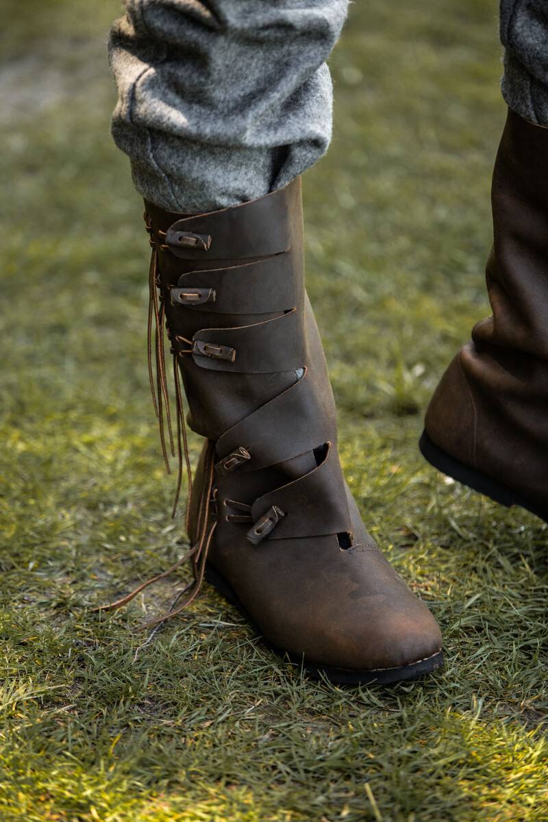Wikinger Stiefel in Braun