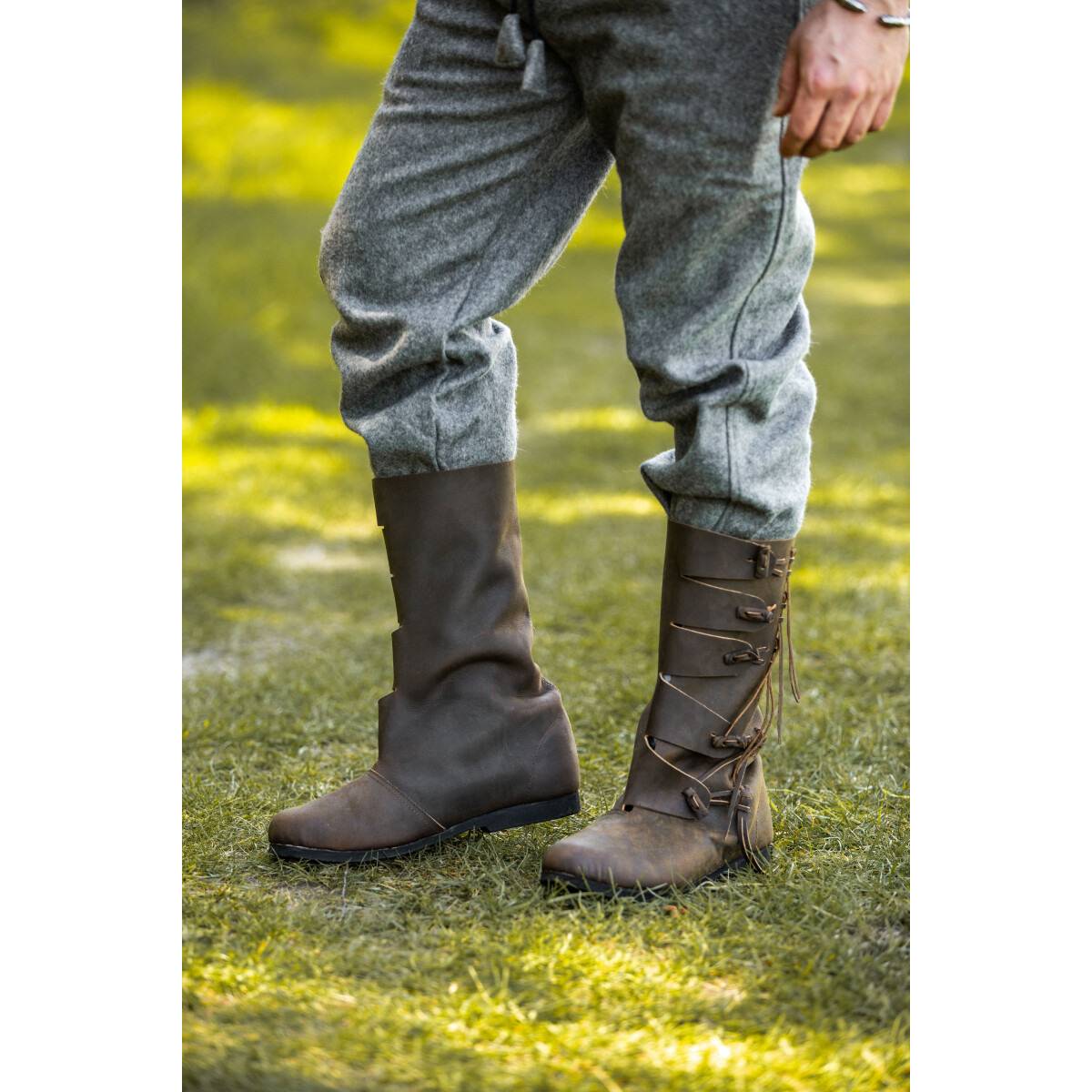 Wikinger Stiefel in Braun
