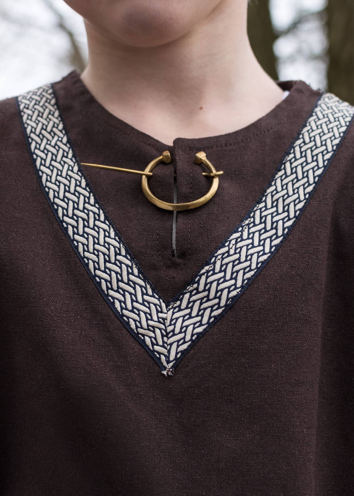 ​Middeleeuwse - Viking Kinder Tuniek in Bruin