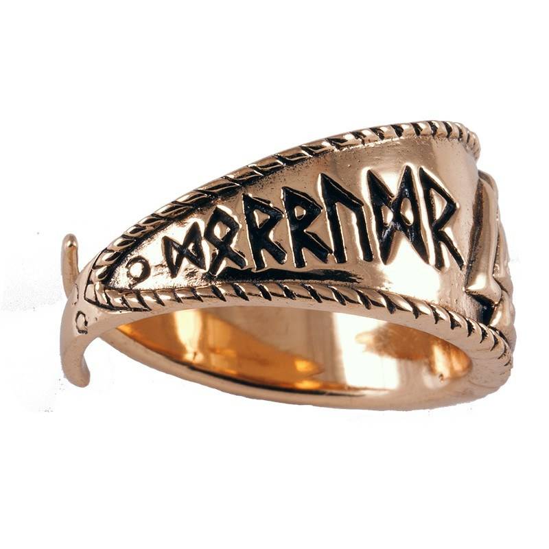 Wikinger Valknut Ring Bronze Klein