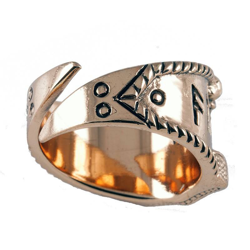 Viking Thorhamer Ring Brons Groot