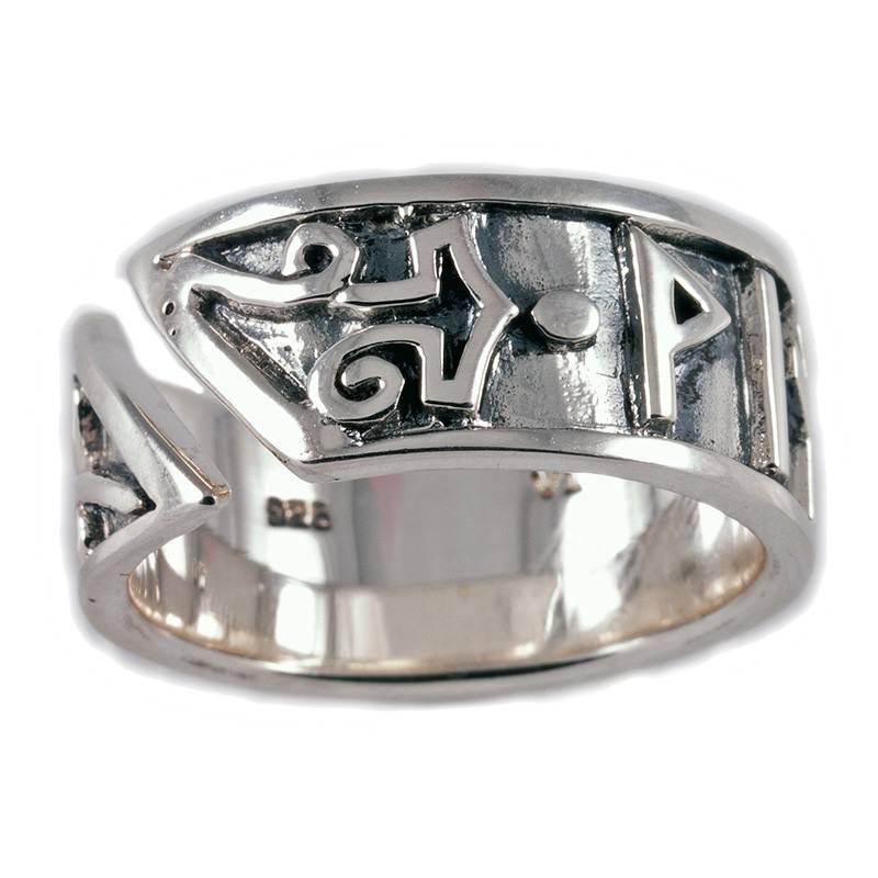 Viking Runen Ring Zilver (925er) Groot