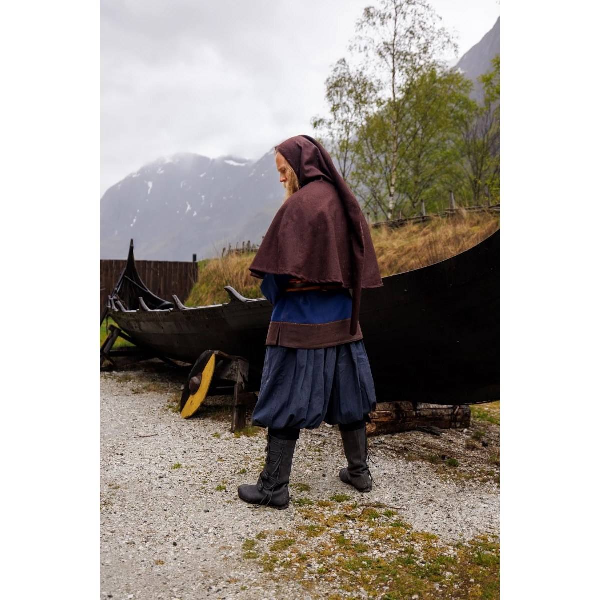 ​Wikinger Rushose in Baumwolle in Schwarz