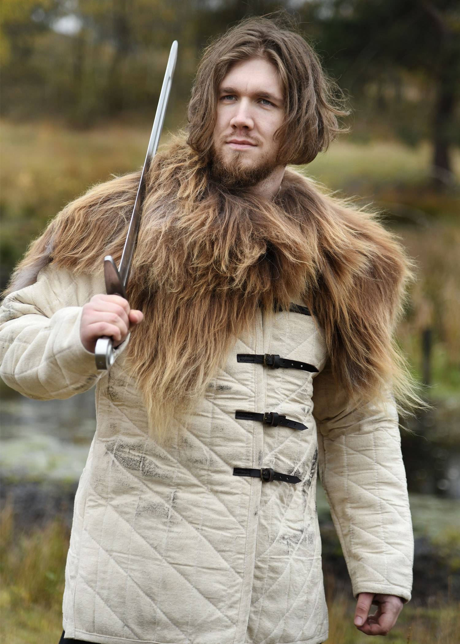 Viking-schouderbont van Nordland-slakkenbont, bruin gemêleerd