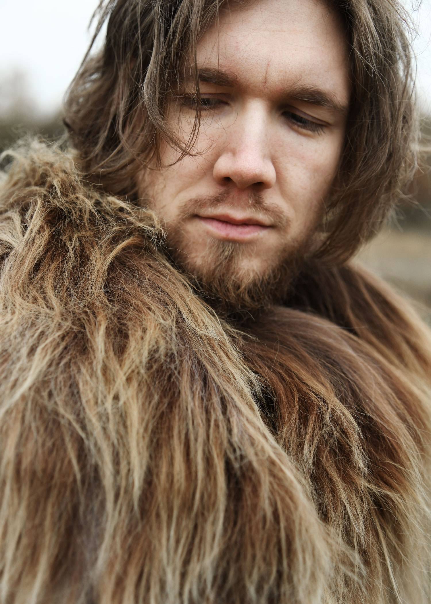 Viking-schouderbont van Nordland-slakkenbont, bruin gemêleerd