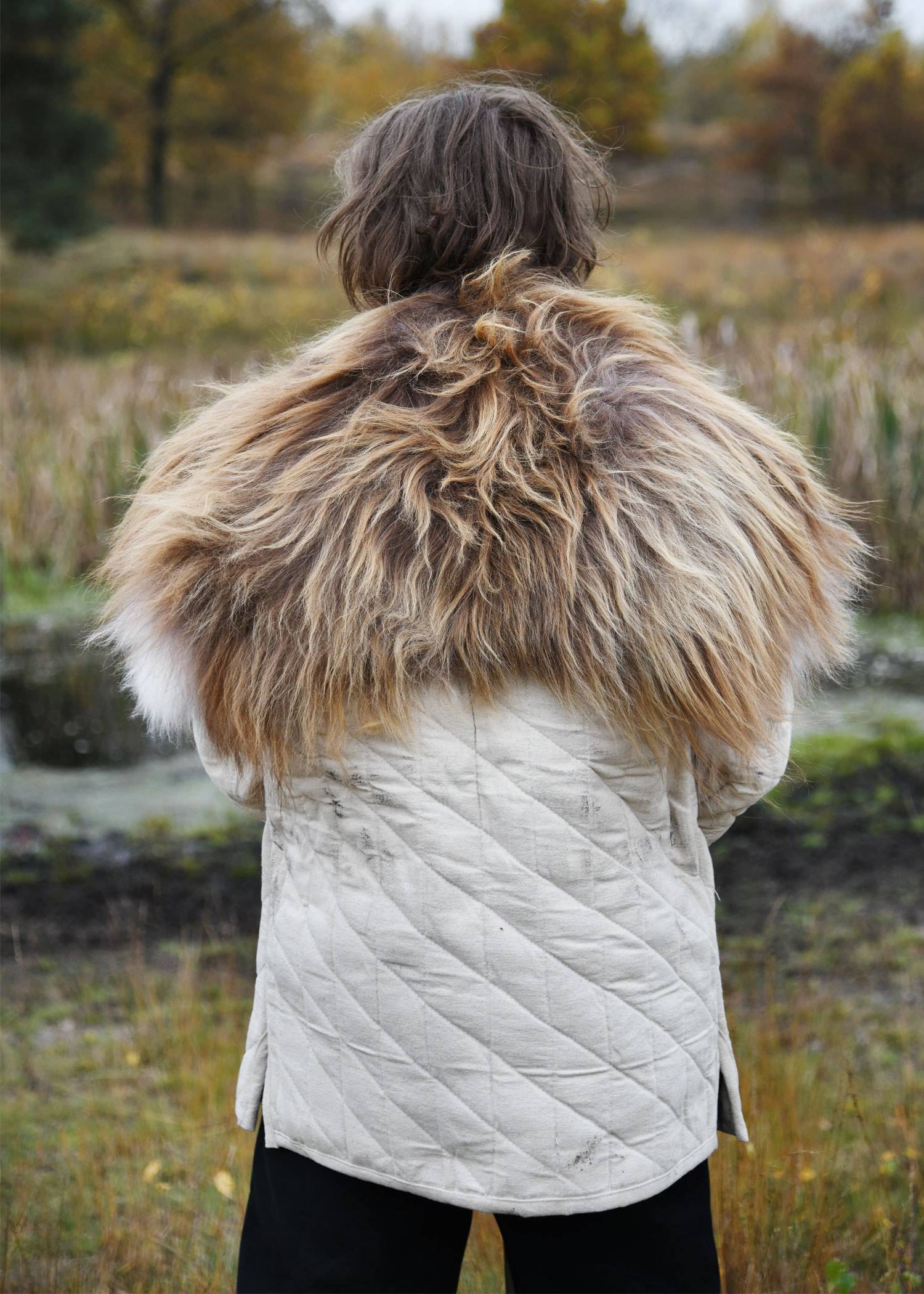 Viking-schouderbont van Nordland-slakkenbont, bruin gemêleerd