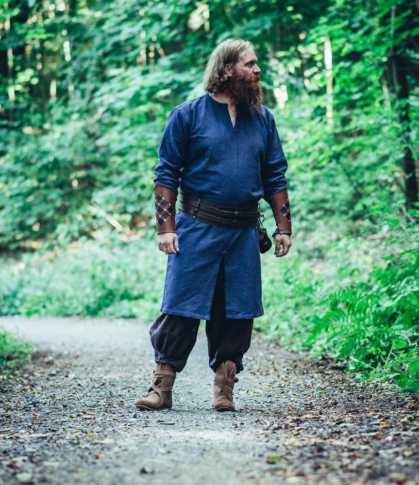 ​Viking Tuniek, Katoen in Blauw