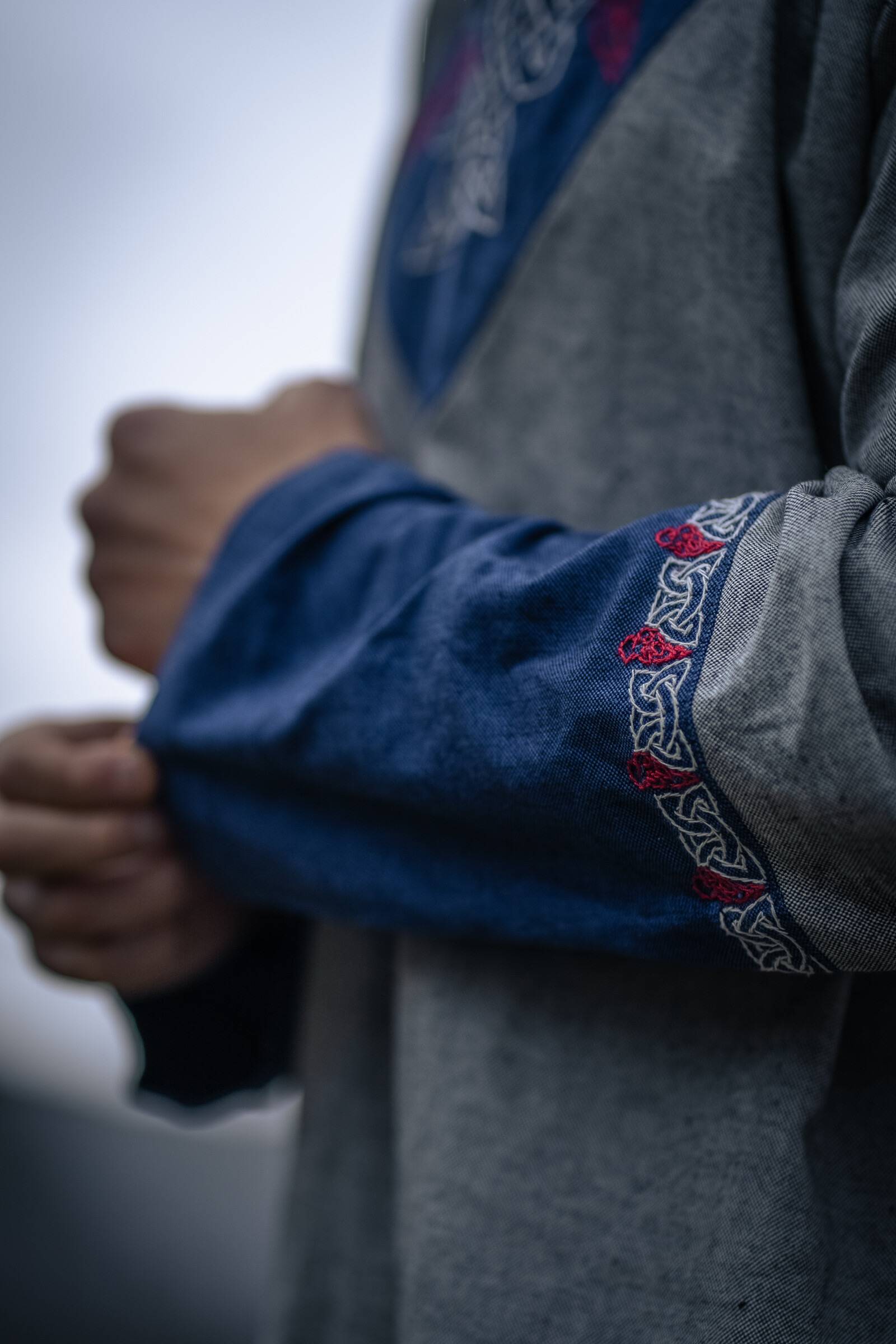 Vikingtuniek in Grijs-Blauw