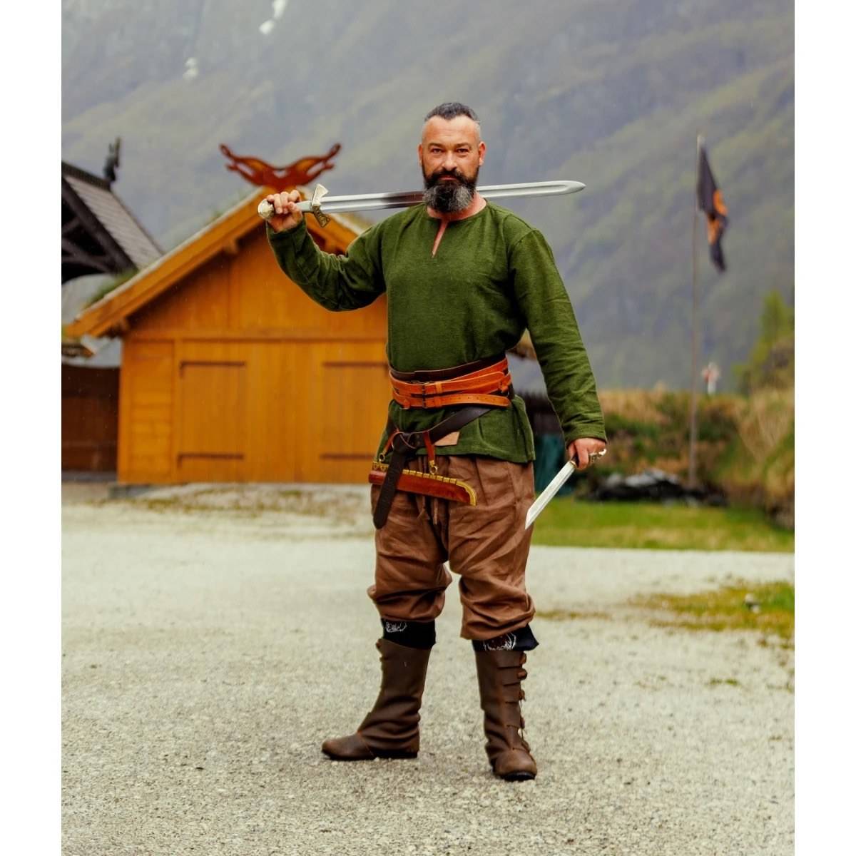 Viking Tuniek met lange mouw in Groen