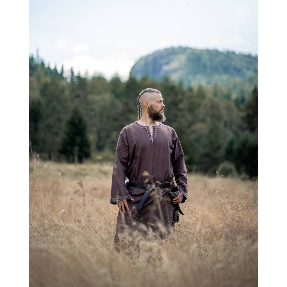 Middeleeuws - Viking Tuniek in Bruin