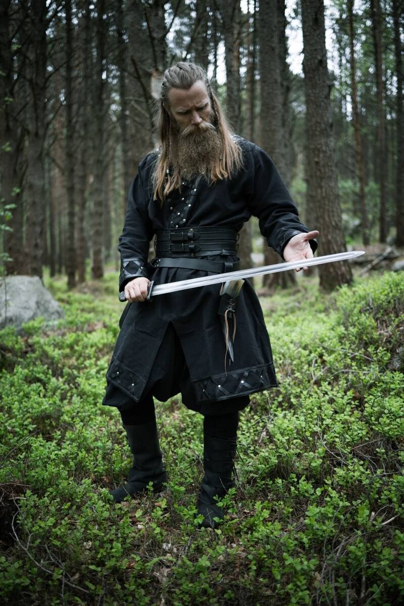 ​Viking Tuniek, Katoen in Zwart