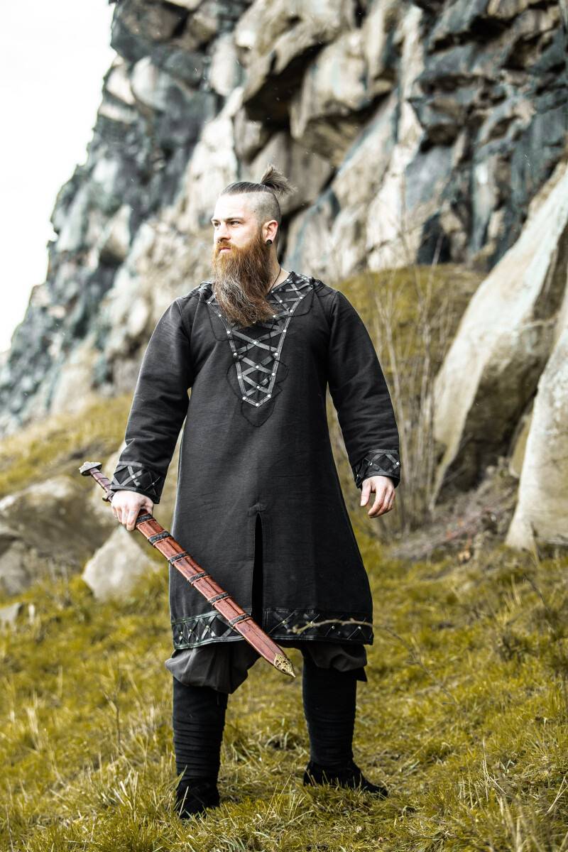 ​Viking Tuniek, Katoen in Zwart