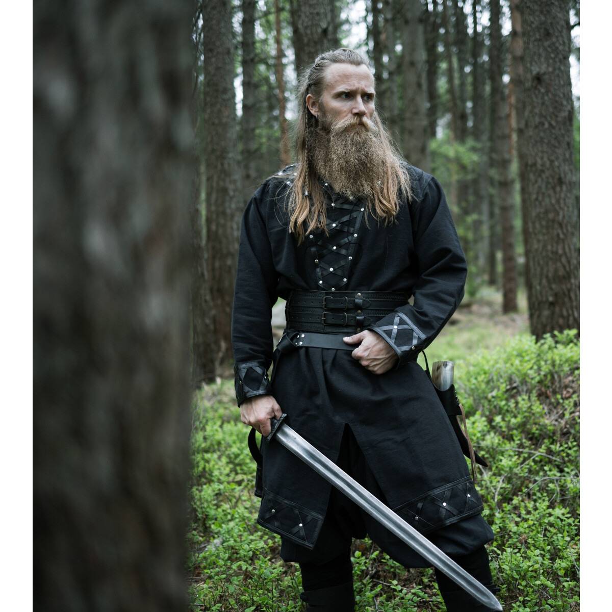 ​Viking Tuniek, Katoen in Zwart