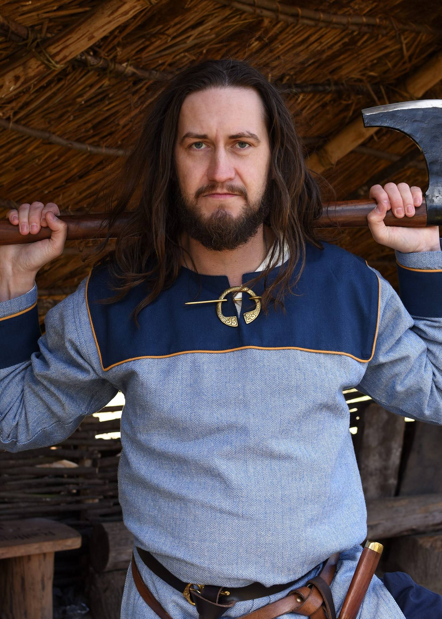 Viking Tuniek, Katoen in Blauw