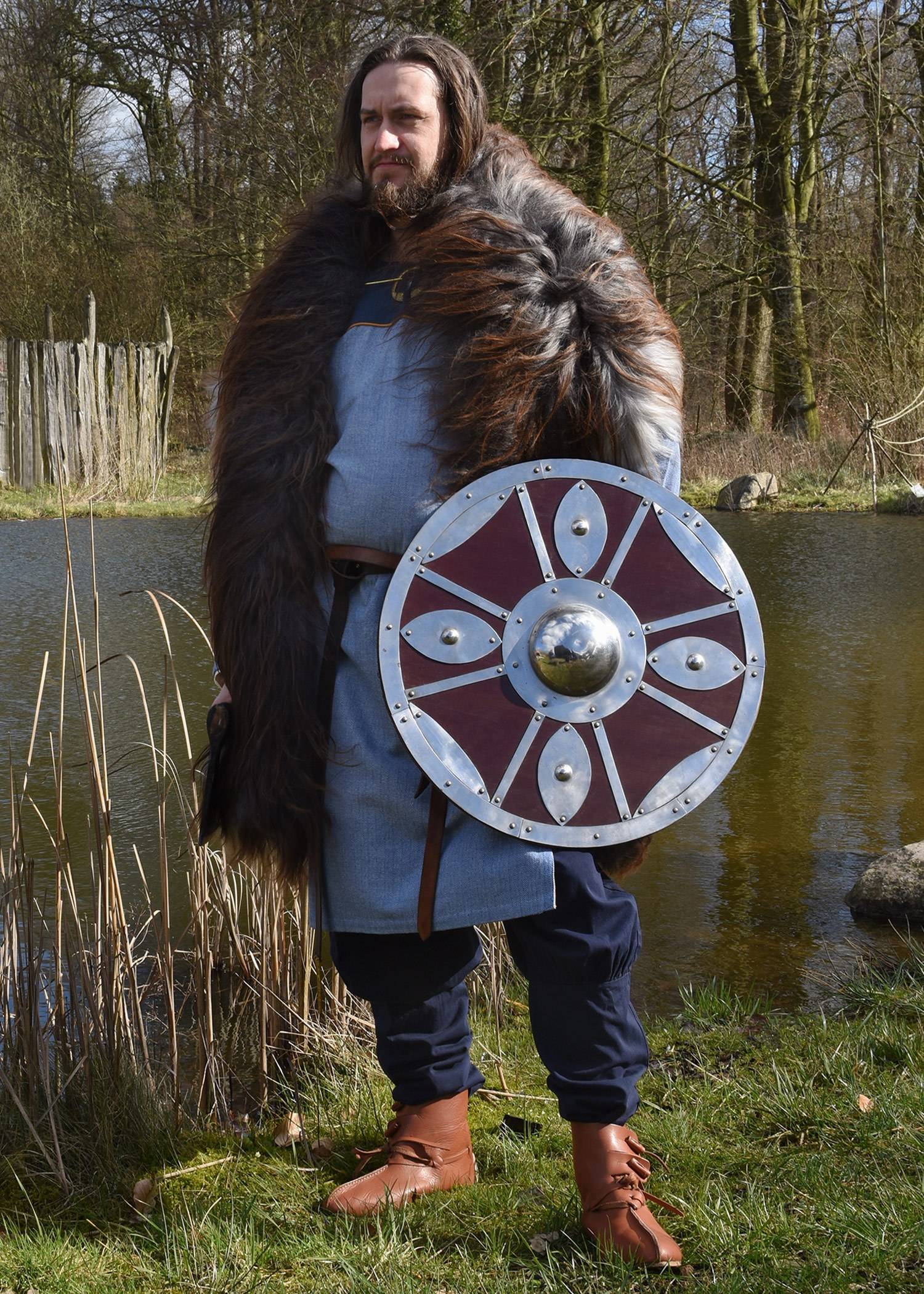 Viking Tuniek, Katoen in Blauw