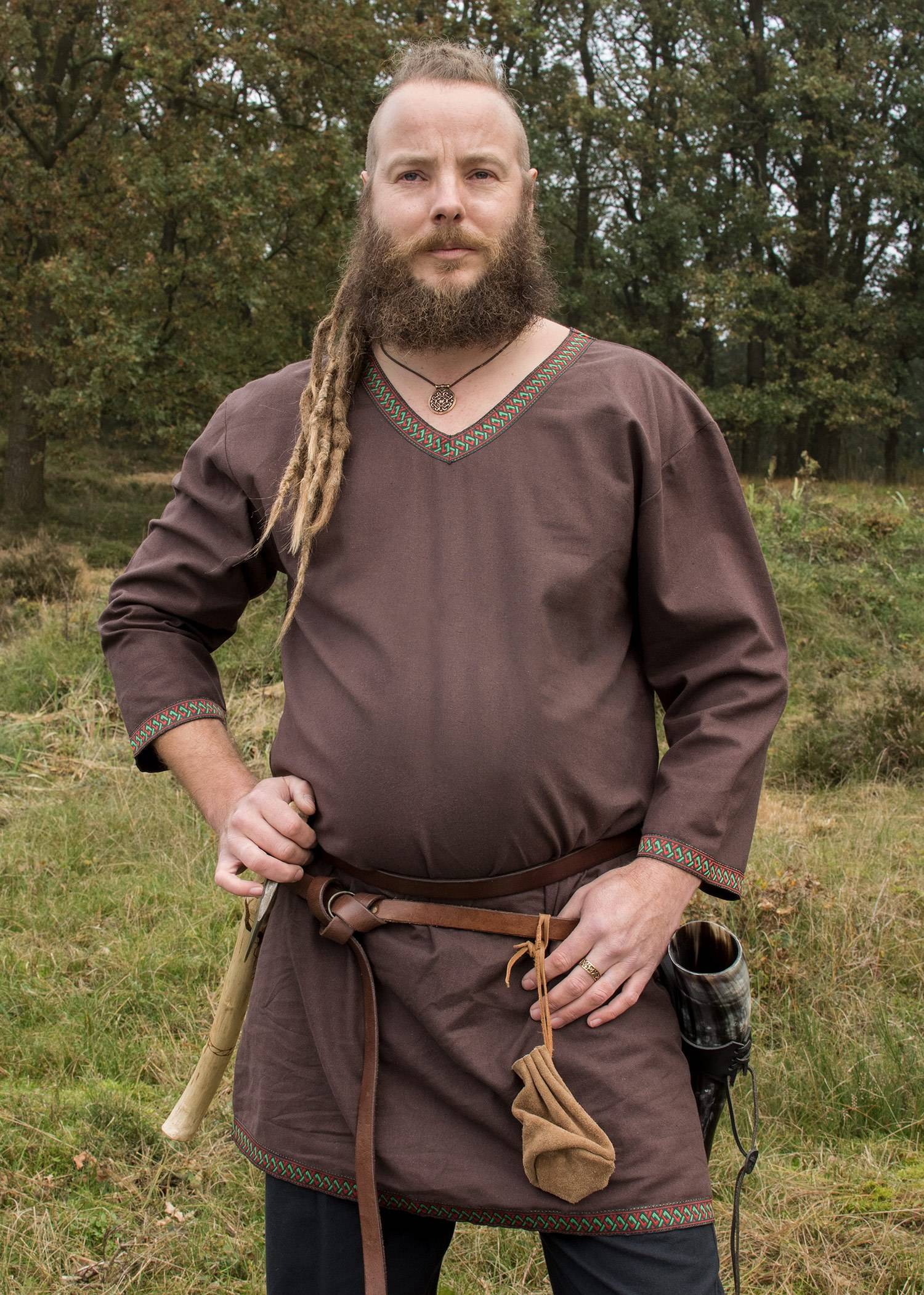 Viking Tuniek, Katoen in Bruin