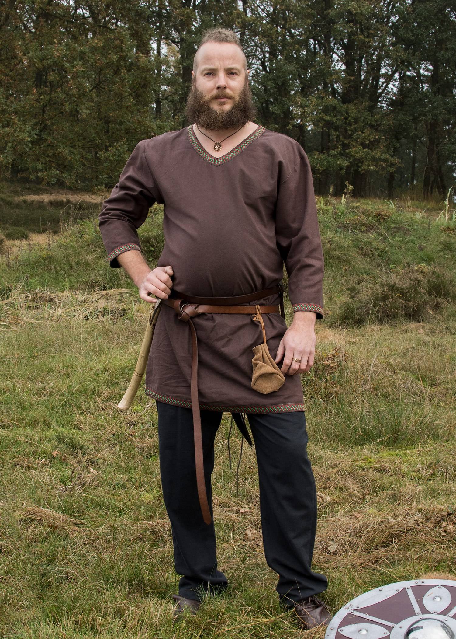 Viking Tuniek, Katoen in Bruin