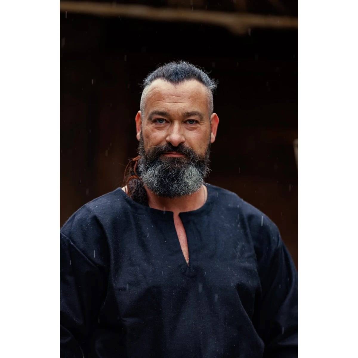 ​Viking Tuniek van Wol in Zwart