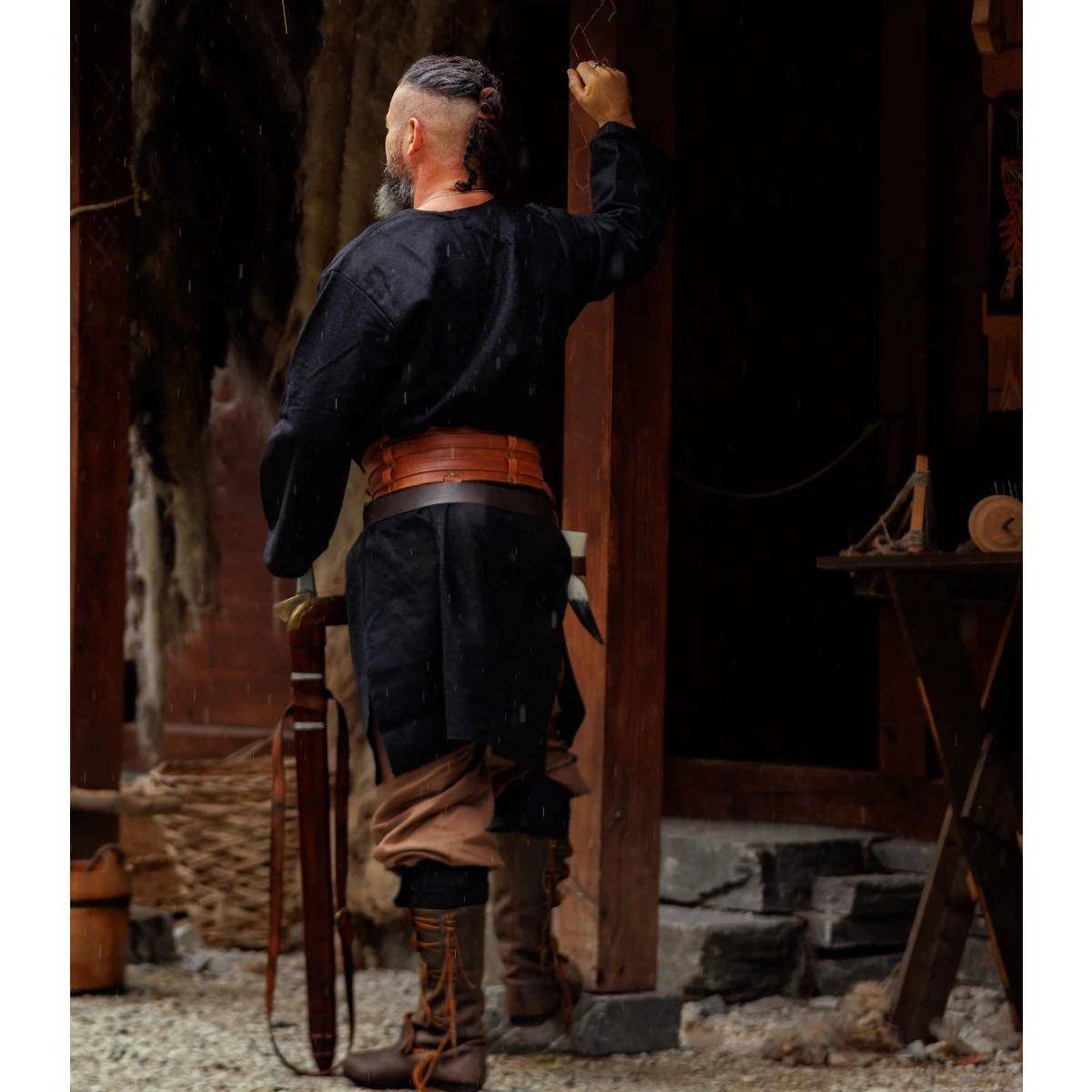 ​Viking Tuniek van Wol in Zwart