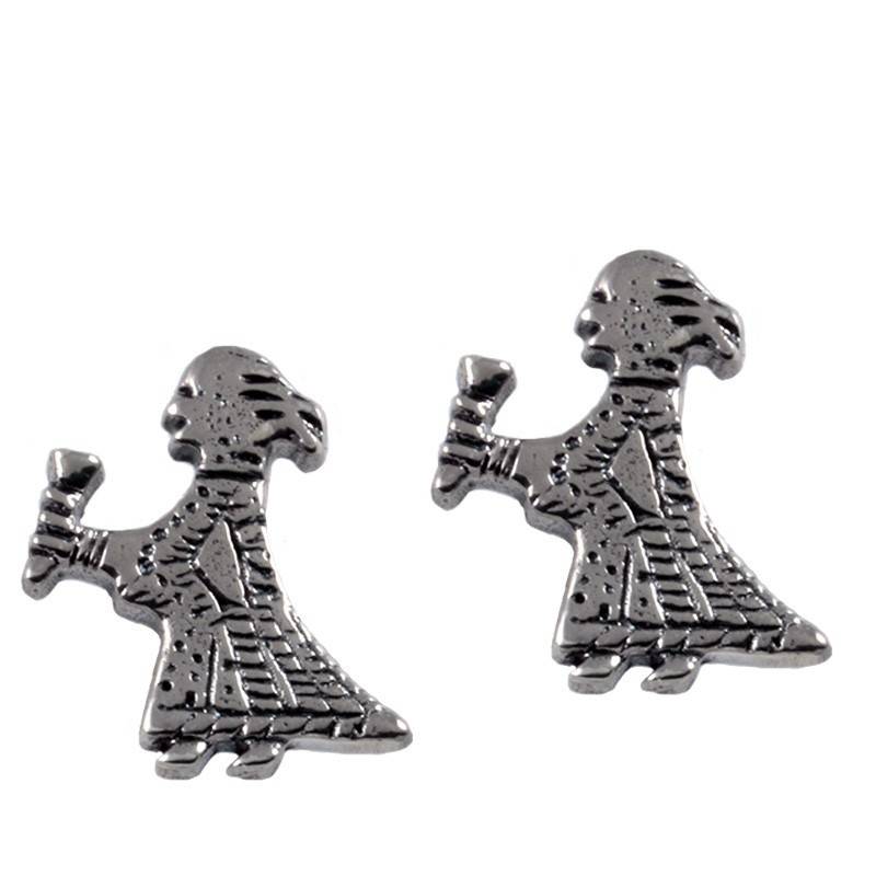 Wikinger Walküren Ohrstecker Silber