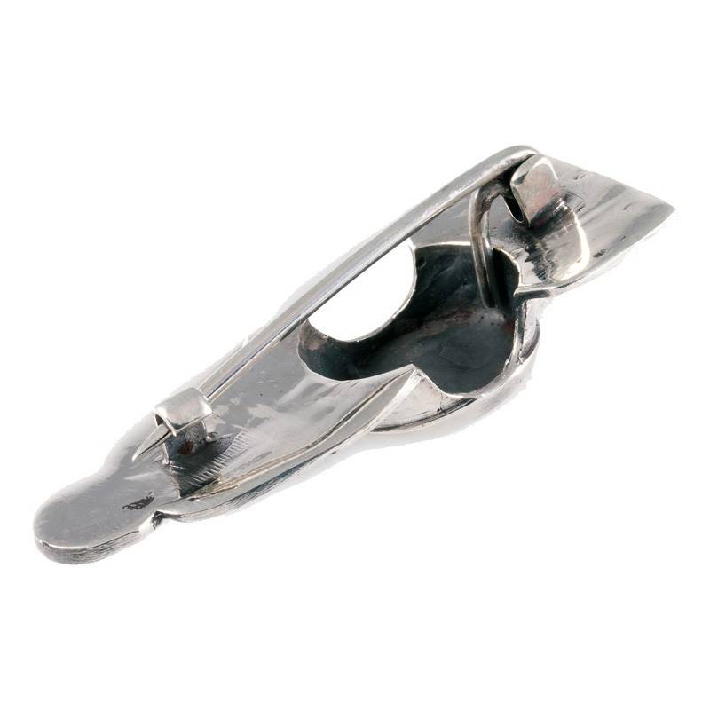 Viking Rugknop Fibula in Brons, 550-600 na Chr.