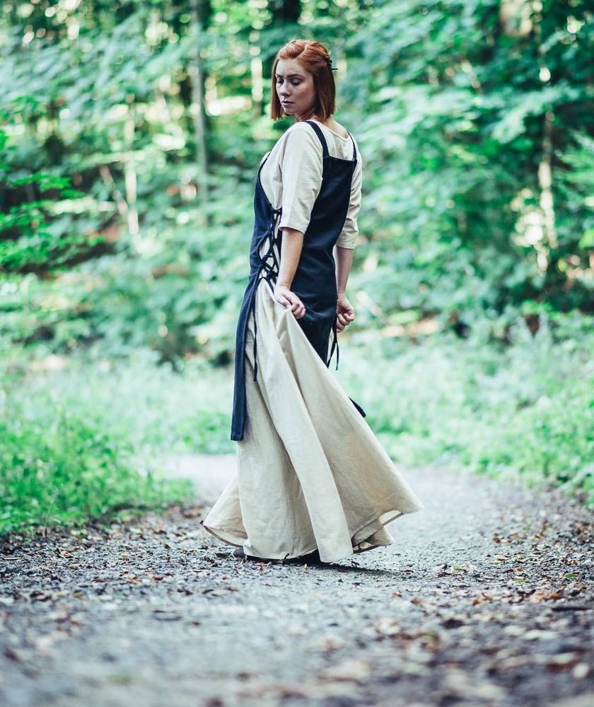 Wikinger-Überkleid in Schwartz