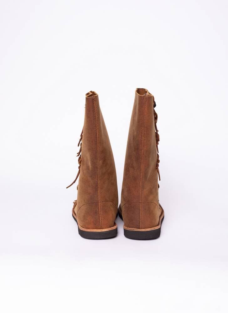 Wikinger Stiefel in Braun