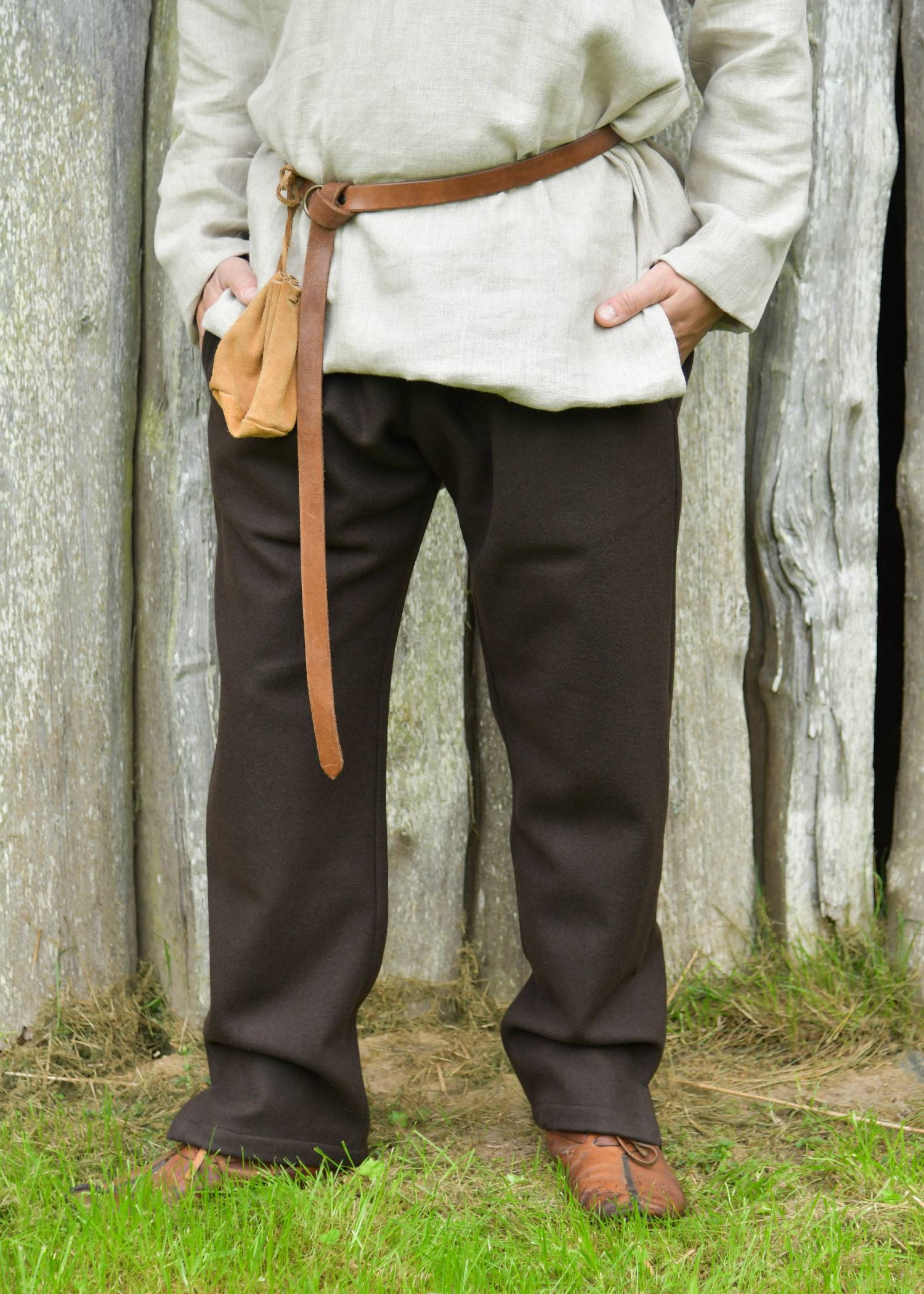 Wikinger Floki 100% Wollhose in braun
